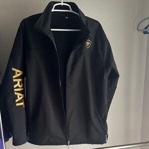 ARIAT Water Proof Black with Gold Details Full Zip Jacket G